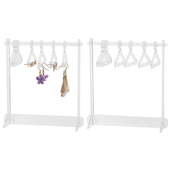 PandaHall Transparent Acrylic Earring Display Stands, Holds Up to 8 Pairs, Coat Hanger Shape Dangle Earring Organizer Holder, Tabletop..., Clear
PandaHall Transparent Acrylic Earring Display Stands, Holds Up to 8 Pairs, Coat Hanger Shape Dangle Earring Organizer Holder, Tabletop..., Clear