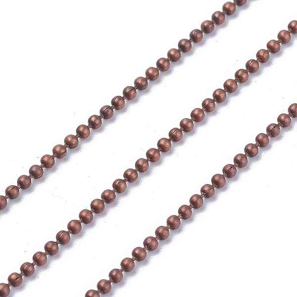 PandaHall Iron Ball Bead Chains, Soldered, Lead Free & Nickel Free, Red Copper Color, with Spool, Bead: about 1.5mm in diameter, about...
PandaHall Iron Ball Bead Chains, Soldered, Lead Free & Nickel Free, Red Copper Color, with Spool, Bead: about 1.5mm in diameter, about...