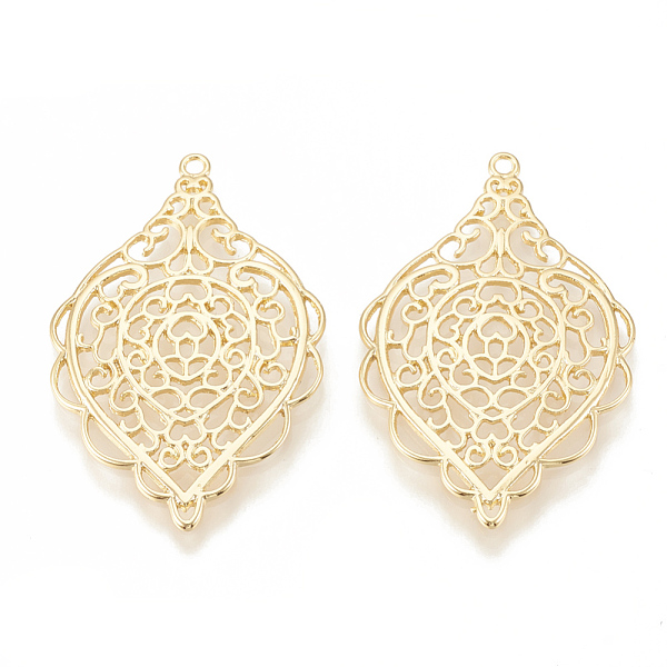 PandaHall Brass Pendants, Rhombus with Heart, Nickel Free, Real 18K Gold Plated, 36.5x23x1.5mm, Hole: 1mm Brass Rhombus
PandaHall Brass Pendants, Rhombus with Heart, Nickel Free, Real 18K Gold Plated, 36.5x23x1.5mm, Hole: 1mm Brass Rhombus