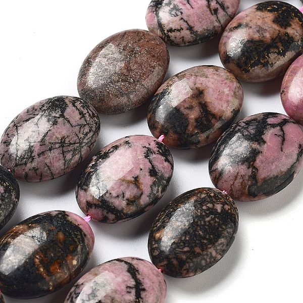 PandaHall Natural Rhodonite Beads Strands, Flat Oval, 25x18x8~9mm, Hole: 0.9~1mm, about 8pcs/strand, 7.72''~7.87''(19.6~20cm) Rhodonite Oval
PandaHall Natural Rhodonite Beads Strands, Flat Oval, 25x18x8~9mm, Hole: 0.9~1mm, about 8pcs/strand, 7.72''~7.87''(19.6~20cm) Rhodonite Oval