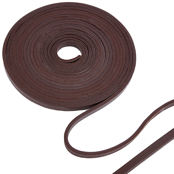 PandaHall Gorgecraft Flat Cowhide Leather Cord, for Jewelry Making, Coconut Brown, 8x4mm Cowhide Flat
PandaHall Gorgecraft Flat Cowhide Leather Cord, for Jewelry Making, Coconut Brown, 8x4mm Cowhide Flat