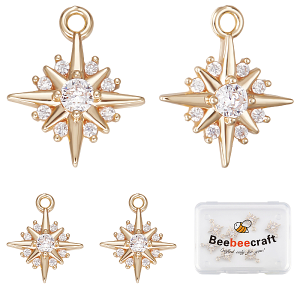PandaHall Beebeecraft 14Pcs Star Charms 14K Gold Plated Micro Pave Cubic Zirconia Charms North Star Pendant Charms for DIY Necklace Earrings..., Clear
PandaHall Beebeecraft 14Pcs Star Charms 14K Gold Plated Micro Pave Cubic Zirconia Charms North Star Pendant Charms for DIY Necklace Earrings..., Clear