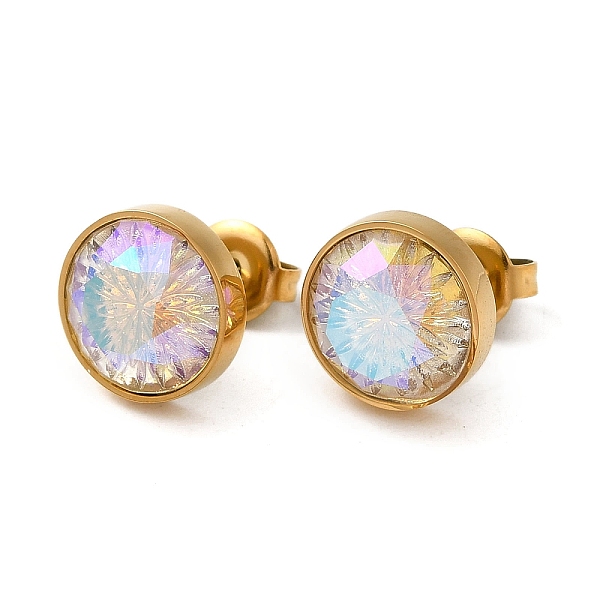 PandaHall Glass Flat Round with Flower Stud Earrings, 304 Stainless Steel Jewelry for Women, Real 18K Gold Plated, 11mm 304 Stainless Steel...
PandaHall Glass Flat Round with Flower Stud Earrings, 304 Stainless Steel Jewelry for Women, Real 18K Gold Plated, 11mm 304 Stainless Steel...