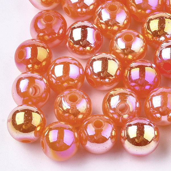 PandaHall Plastic Beads, AB Color Plated, Round, Dark Orange, 8mm, Hole: 1.8mm, 2000pcs/500g Plastic Round Orange
PandaHall Plastic Beads, AB Color Plated, Round, Dark Orange, 8mm, Hole: 1.8mm, 2000pcs/500g Plastic Round Orange