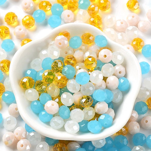 PandaHall Glass Beads, Faceted, Rondelle, Aqua, 10x8mm, Hole: 1mm, about 67pcs/60g Glass Rondelle Cyan
PandaHall Glass Beads, Faceted, Rondelle, Aqua, 10x8mm, Hole: 1mm, about 67pcs/60g Glass Rondelle Cyan