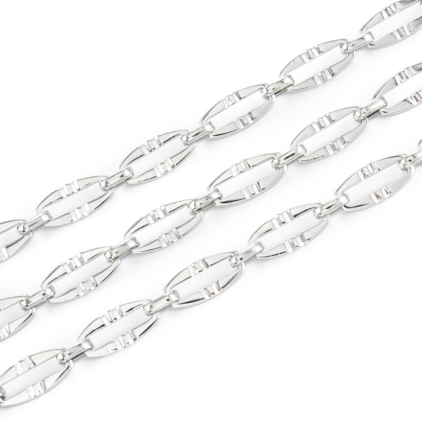 PandaHall Handmade 304 Stainless Steel Link Chains, Unwelded, with Spool, Stainless Steel Color, link: 13.5x6.5x1.4mm and 6x4.5x1.7mm, 32.8...
PandaHall Handmade 304 Stainless Steel Link Chains, Unwelded, with Spool, Stainless Steel Color, link: 13.5x6.5x1.4mm and 6x4.5x1.7mm, 32.8...