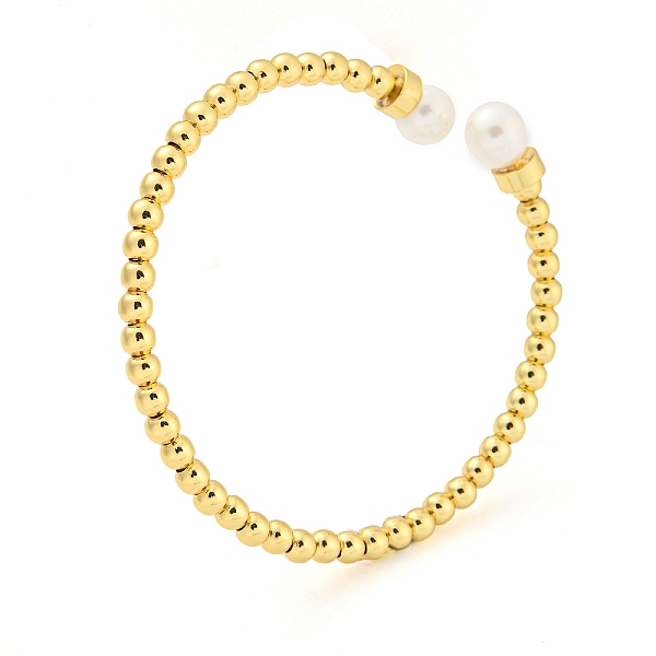 PandaHall Rack Plating Brass Cuff Bangles with Plastic Pearl, Jewelry for Women, Cadmium Free & Lead Free, Real 18K Gold Plated, Inner...
PandaHall Rack Plating Brass Cuff Bangles with Plastic Pearl, Jewelry for Women, Cadmium Free & Lead Free, Real 18K Gold Plated, Inner...