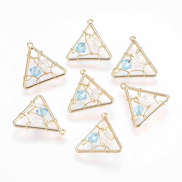 PandaHall Brass Pendants, with Acrylic Rhinestone, Nickel Free, Triangle, Real 18K Gold Plated, 18x17.5x4mm, Hole: 1mm Brass+Rhinestone...
PandaHall Brass Pendants, with Acrylic Rhinestone, Nickel Free, Triangle, Real 18K Gold Plated, 18x17.5x4mm, Hole: 1mm Brass+Rhinestone...