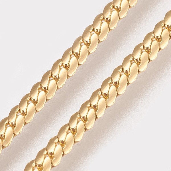 PandaHall Vacuum Plating Brass Chain Necklaces Making, with Lobster Claw Clasps, Long-lasting Plated, Real 24K Gold Plated, 23.4 inch...
PandaHall Vacuum Plating Brass Chain Necklaces Making, with Lobster Claw Clasps, Long-lasting Plated, Real 24K Gold Plated, 23.4 inch...