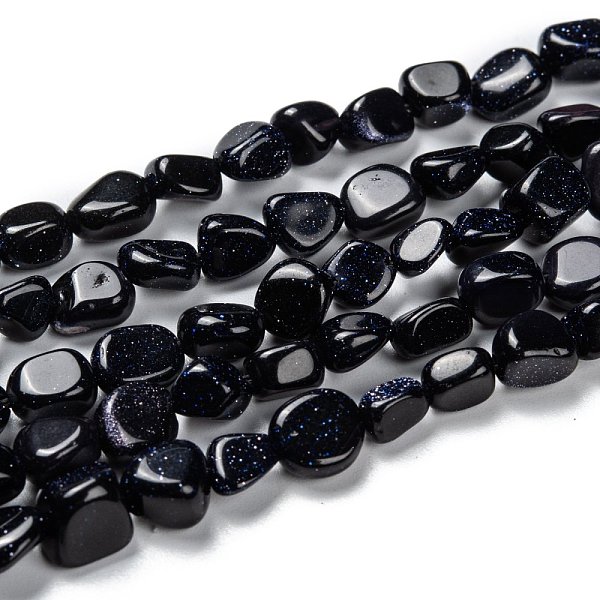 PandaHall Synthetic Blue Goldstone Beads Strands, Nuggets, Tumbled Stone, 5~8.5x5.5~7x3.5~4mm, Hole: 0.7mm, about 64pcs/strand, 16.34''...
PandaHall Synthetic Blue Goldstone Beads Strands, Nuggets, Tumbled Stone, 5~8.5x5.5~7x3.5~4mm, Hole: 0.7mm, about 64pcs/strand, 16.34''...