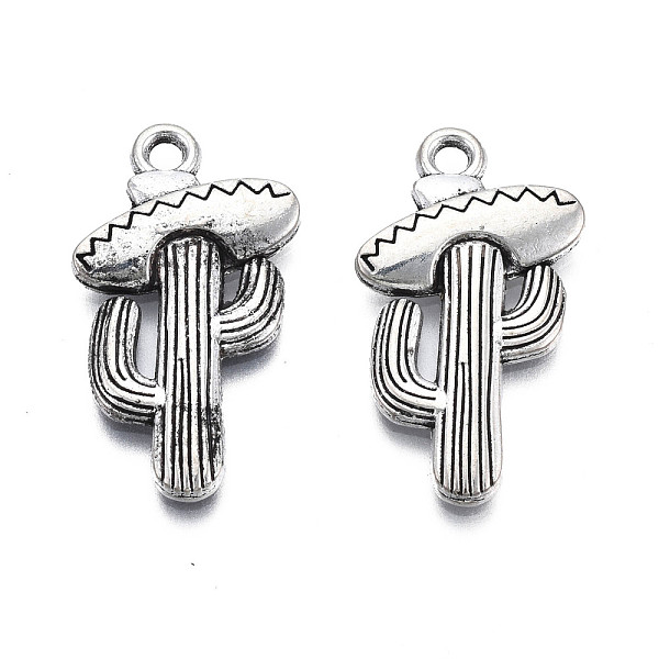 PandaHall Tibetan Style Alloy Pendants, Cadmium Free & Lead Free, Cactus, Antique Silver, 27x15x2.5mm, Hole: 2mm, about 560pcs/1000g Alloy...
PandaHall Tibetan Style Alloy Pendants, Cadmium Free & Lead Free, Cactus, Antique Silver, 27x15x2.5mm, Hole: 2mm, about 560pcs/1000g Alloy...