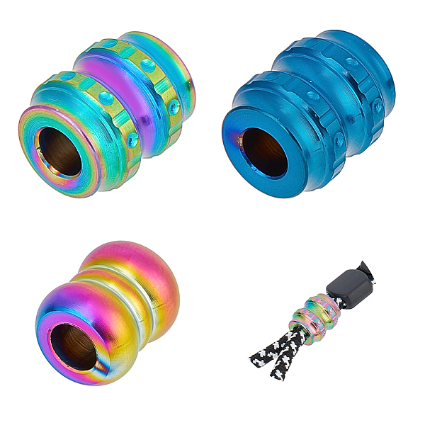 PandaHall 3Pcs 3 Style Outdoor EDC Tool Titanium Alloy Parachute Rope European Beads, Large Hole Beads, Column, Mixed Color, 12~14x10~12mm...
PandaHall 3Pcs 3 Style Outdoor EDC Tool Titanium Alloy Parachute Rope European Beads, Large Hole Beads, Column, Mixed Color, 12~14x10~12mm...