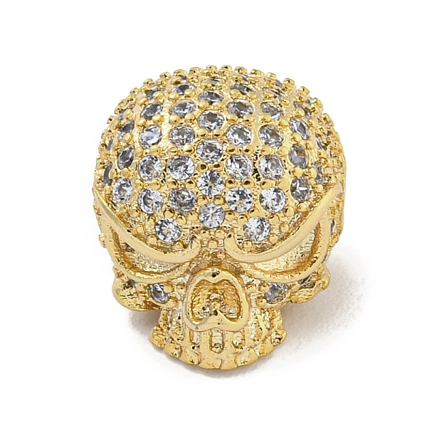 PandaHall Brass Micro Pave Clear Cubic Zirconia Beads, Skull, Real 18K Gold Plated, 10x11x10mm, Hole: 1.5mm Brass+Cubic Zirconia Skull Clear
PandaHall Brass Micro Pave Clear Cubic Zirconia Beads, Skull, Real 18K Gold Plated, 10x11x10mm, Hole: 1.5mm Brass+Cubic Zirconia Skull Clear