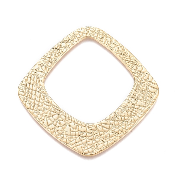 PandaHall 304 Stainless Steel Linking Rings, Rhombus, Textured, Golden, 45x44x1.3mm, Inner Diameter: 30x28mm 304 Stainless Steel Rhombus
PandaHall 304 Stainless Steel Linking Rings, Rhombus, Textured, Golden, 45x44x1.3mm, Inner Diameter: 30x28mm 304 Stainless Steel Rhombus