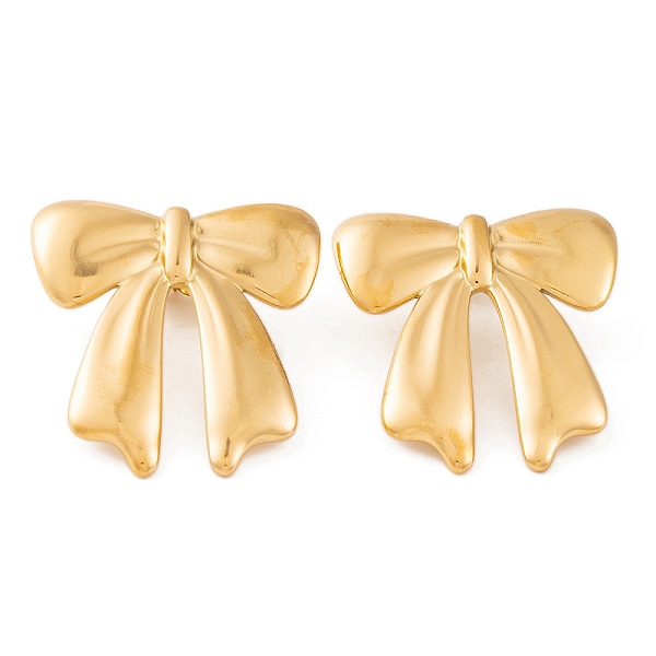PandaHall Ion Plating(IP) Bowknot 304 Stainless Steel Stud Earrings for Women, Golden, 30x29mm 304 Stainless Steel Bowknot
PandaHall Ion Plating(IP) Bowknot 304 Stainless Steel Stud Earrings for Women, Golden, 30x29mm 304 Stainless Steel Bowknot