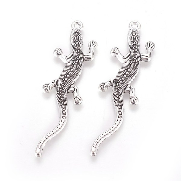 PandaHall Tibetan Style Zinc Alloy Big Pendants, Lizard, Antique Silver, 54.5x15x2mm, Hole: 1.6mm Alloy Other Animal
PandaHall Tibetan Style Zinc Alloy Big Pendants, Lizard, Antique Silver, 54.5x15x2mm, Hole: 1.6mm Alloy Other Animal