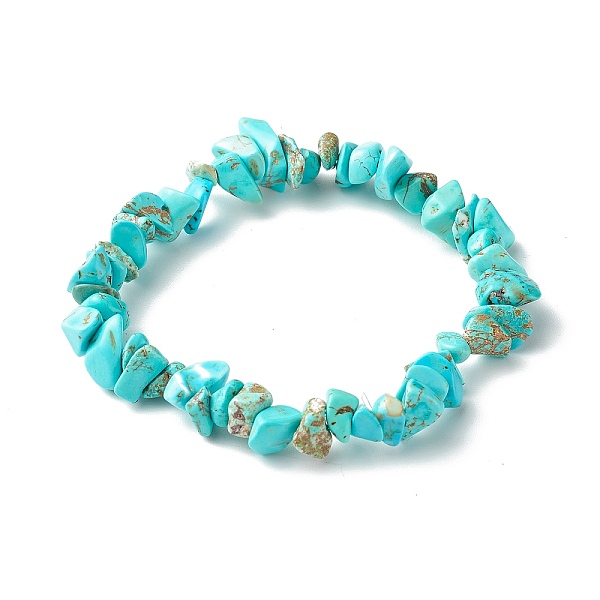 PandaHall Synthetic Turquoise(Dyed) Chip Bead Stretch Bracelets for Children, Inner Diameter: 1-7/8 inch(4.8~5.1cm) Natural Turquoise
PandaHall Synthetic Turquoise(Dyed) Chip Bead Stretch Bracelets for Children, Inner Diameter: 1-7/8 inch(4.8~5.1cm) Natural Turquoise