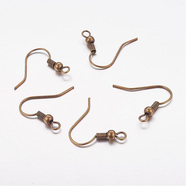 PandaHall Brass Earring Hooks, Ear Wire, with Horizontal Loop, Nickel Free, Antique Bronze, 17~19x16~18x0.8mm, 20 Gauge, Hole: 2mm Brass
PandaHall Brass Earring Hooks, Ear Wire, with Horizontal Loop, Nickel Free, Antique Bronze, 17~19x16~18x0.8mm, 20 Gauge, Hole: 2mm Brass
