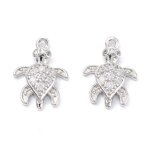 PandaHall Rack Plating Brass Micro Pave Cubic Zirconia Pendants, Long-Lasting Plated, Turtle, Platinum, 15.5x11x3mm, Hole: 1mm Brass+Cubic..., Clear
PandaHall Rack Plating Brass Micro Pave Cubic Zirconia Pendants, Long-Lasting Plated, Turtle, Platinum, 15.5x11x3mm, Hole: 1mm Brass+Cubic..., Clear