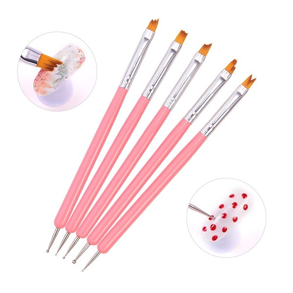 PandaHall Double Different Head Nail Art Dotting Tools, Nail Art Liner Brush, Drawing Line Pen, Wood Handle, Nylon & Stainless Steel Pen..., Pink
PandaHall Double Different Head Nail Art Dotting Tools, Nail Art Liner Brush, Drawing Line Pen, Wood Handle, Nylon & Stainless Steel Pen..., Pink