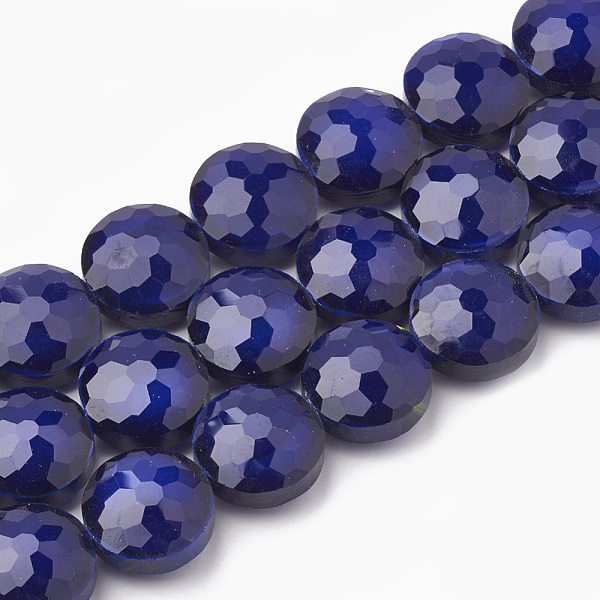 PandaHall Opaque Solid Color Glass Beads Strands, Faceted, Flat Round, Indigo, 14x8mm, Hole: 1~1.2mm, about 25pcs/strand, 13.77 inch(35cm)..., Purple
PandaHall Opaque Solid Color Glass Beads Strands, Faceted, Flat Round, Indigo, 14x8mm, Hole: 1~1.2mm, about 25pcs/strand, 13.77 inch(35cm)..., Purple