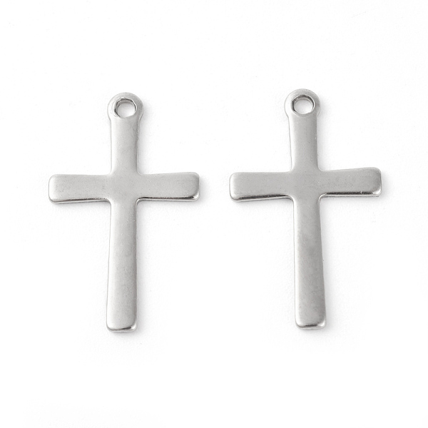 PandaHall 201 Stainless Steel Pendants, Cross, Stainless Steel Color, 20.5x12.5x0.8mm, Hole: 1.4mm 201 Stainless Steel Cross
PandaHall 201 Stainless Steel Pendants, Cross, Stainless Steel Color, 20.5x12.5x0.8mm, Hole: 1.4mm 201 Stainless Steel Cross