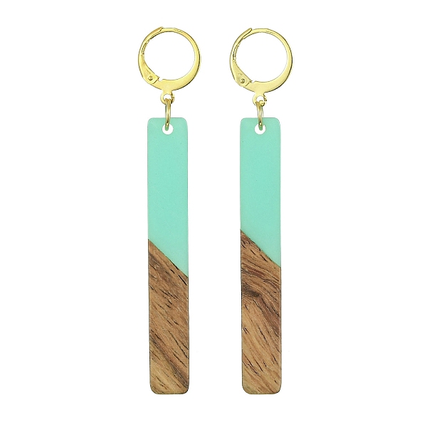 PandaHall Two Tone Resin & Walnut Wood Rectangle Dangle Leverback Earrings, Golden 304 Stainless Steel Long Drop Earrings, Medium Aquamarine...
PandaHall Two Tone Resin & Walnut Wood Rectangle Dangle Leverback Earrings, Golden 304 Stainless Steel Long Drop Earrings, Medium Aquamarine...