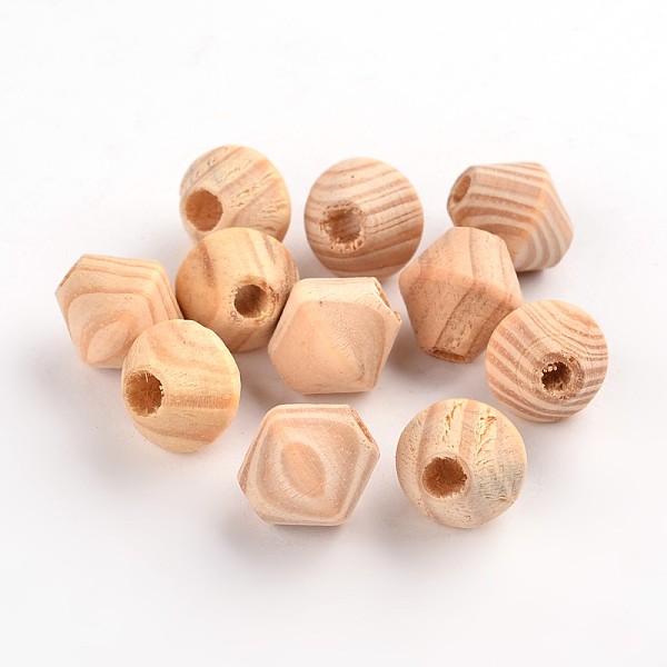 PandaHall Unfinished Wood Beads, Natural Wooden Beads, Bicone, Lead Free, Moccasin, 16x15mm, Hole: 5mm Wood Bicone Orange
PandaHall Unfinished Wood Beads, Natural Wooden Beads, Bicone, Lead Free, Moccasin, 16x15mm, Hole: 5mm Wood Bicone Orange