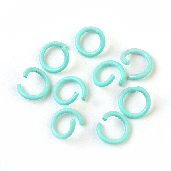 PandaHall Iron Jump Rings, Open Jump Rings, Aquamarine, 17 Gauge, 8~8.5x1.2mm, Inner Diameter: 5~6mm Iron Green
PandaHall Iron Jump Rings, Open Jump Rings, Aquamarine, 17 Gauge, 8~8.5x1.2mm, Inner Diameter: 5~6mm Iron Green