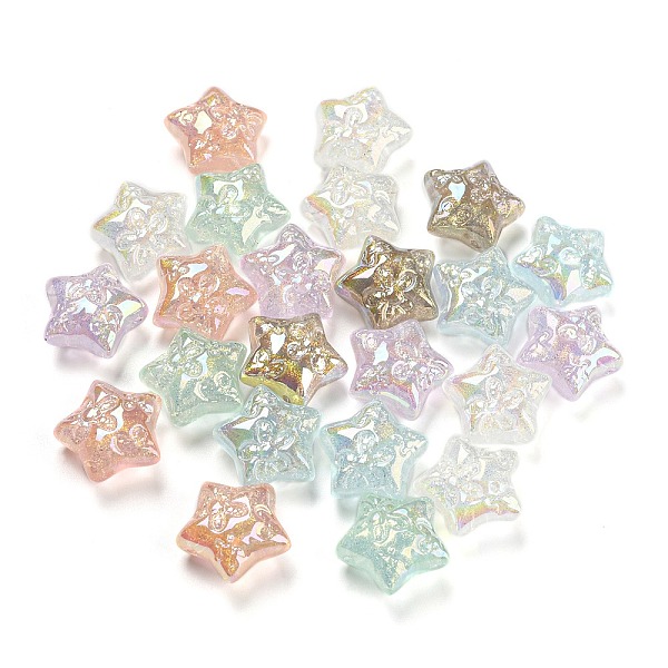 PandaHall UV Plating Iridescent Acrylic Beads, with Glitter Powder, Star, Mixed Color, 19.5x20x11mm, Hole: 1.6mm Acrylic Star Multicolor
PandaHall UV Plating Iridescent Acrylic Beads, with Glitter Powder, Star, Mixed Color, 19.5x20x11mm, Hole: 1.6mm Acrylic Star Multicolor