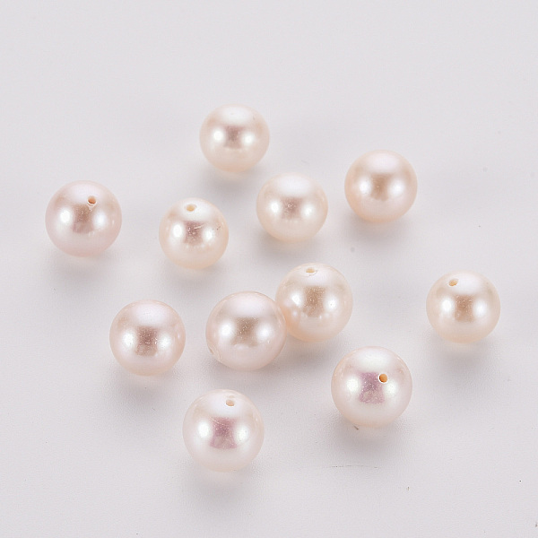 PandaHall Natural Cultured Freshwater Pearl Beads, Round, Polished, Half Drilled, White, 8~8.5mm, Hole: 0.8mm Pearl Round White
PandaHall Natural Cultured Freshwater Pearl Beads, Round, Polished, Half Drilled, White, 8~8.5mm, Hole: 0.8mm Pearl Round White