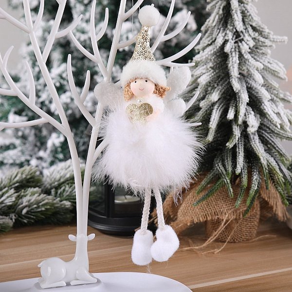 PandaHall Cloth Pendant Decorations, for Christmas Decorations, Angel with Feather Dress, White, 220x90mm Cloth Angel & Fairy White
PandaHall Cloth Pendant Decorations, for Christmas Decorations, Angel with Feather Dress, White, 220x90mm Cloth Angel & Fairy White