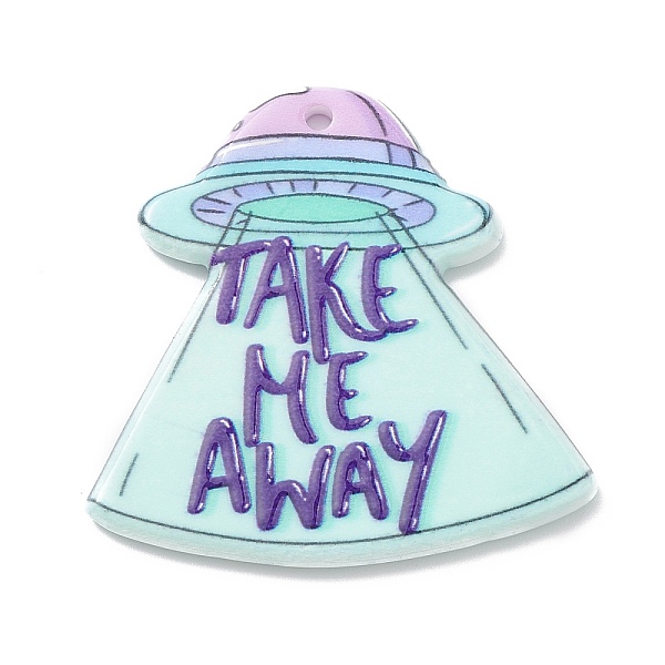 PandaHall Acrylic Pendants, extraterrestrial, UFO, Others, 39x38.5x2mm, Hole: 1.8mm Acrylic Others
PandaHall Acrylic Pendants, extraterrestrial, UFO, Others, 39x38.5x2mm, Hole: 1.8mm Acrylic Others
