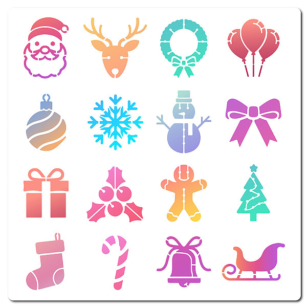 PandaHall PET Plastic Hollow Out Drawing Painting Stencils Templates, Square, Christmas Wreath, 300x300mm Plastic Christmas Wreath
PandaHall PET Plastic Hollow Out Drawing Painting Stencils Templates, Square, Christmas Wreath, 300x300mm Plastic Christmas Wreath