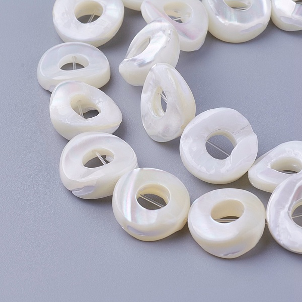 PandaHall Shell Beads Strands, Donut, 15~15.3x15~15.7x4.8~8.6mm, Hole: 0.8mm, about 26pcs/strand, 15.5 inch(39.5cm) Other Sea Shell Donut
PandaHall Shell Beads Strands, Donut, 15~15.3x15~15.7x4.8~8.6mm, Hole: 0.8mm, about 26pcs/strand, 15.5 inch(39.5cm) Other Sea Shell Donut