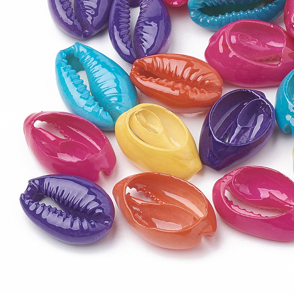 PandaHall Natural Cowrie Shell Beads, Spray Painted, Mixed Color, 15~18x11~12x5~7mm Cowrie Shell Shell Shape Multicolor
PandaHall Natural Cowrie Shell Beads, Spray Painted, Mixed Color, 15~18x11~12x5~7mm Cowrie Shell Shell Shape Multicolor