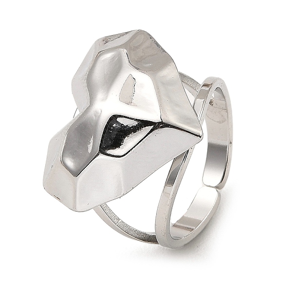 PandaHall 304 Stainless Steel Open Cuff Rings, Hammered Heart, Stainless Steel Color, Inner Diameter: 17mm 304 Stainless Steel Heart
PandaHall 304 Stainless Steel Open Cuff Rings, Hammered Heart, Stainless Steel Color, Inner Diameter: 17mm 304 Stainless Steel Heart