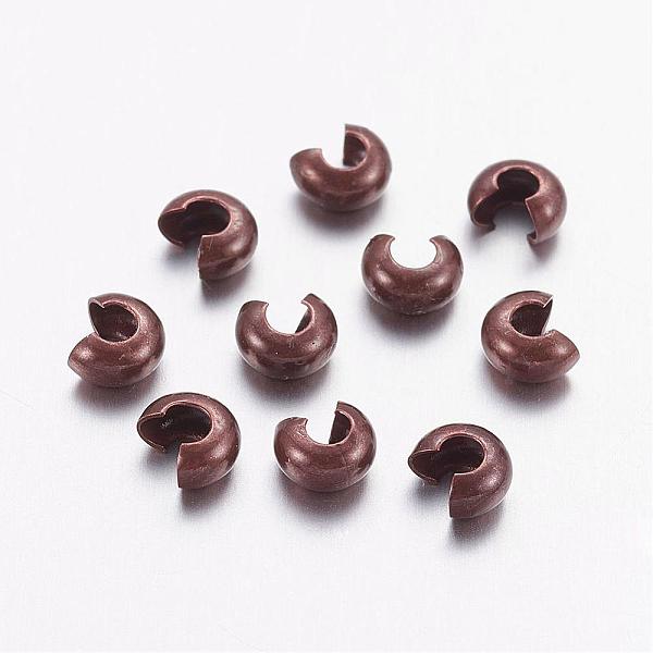 PandaHall Brass Crimp Beads Covers, Nickel Free, Red Copper Color, Size: About 4mm In Diameter, Hole: 1.5~1.8mm Brass
PandaHall Brass Crimp Beads Covers, Nickel Free, Red Copper Color, Size: About 4mm In Diameter, Hole: 1.5~1.8mm Brass