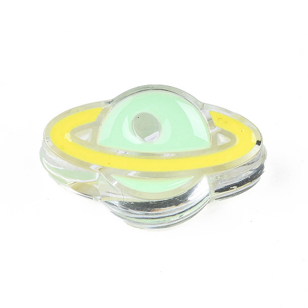 PandaHall Transparent Acrylic Enamel Beads, Planet, Aquamarine, 16.5x27.5x9mm, Hole: 3.5mm Acrylic Planet Green
PandaHall Transparent Acrylic Enamel Beads, Planet, Aquamarine, 16.5x27.5x9mm, Hole: 3.5mm Acrylic Planet Green