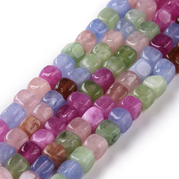 PandaHall Natural Quartz Beads Strands, Dyed & Heated, Cube, Colorful, 5~7x5~7x5~7mm, Hole: 0.8mm, about 66~71pcs/strand, 14.80~ 15.08 inchi...
PandaHall Natural Quartz Beads Strands, Dyed & Heated, Cube, Colorful, 5~7x5~7x5~7mm, Hole: 0.8mm, about 66~71pcs/strand, 14.80~ 15.08 inchi...