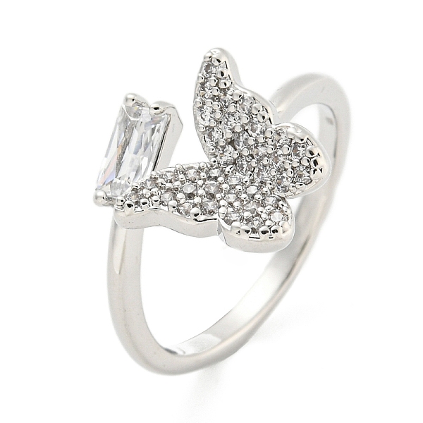 PandaHall Brass Micro Pave Cubic Zirconia Cuff Rings, Butterfly Open Rings for Women, Long-Lasting Plated, Platinum, Adjustable Brass+Cubic..., Clear
PandaHall Brass Micro Pave Cubic Zirconia Cuff Rings, Butterfly Open Rings for Women, Long-Lasting Plated, Platinum, Adjustable Brass+Cubic..., Clear