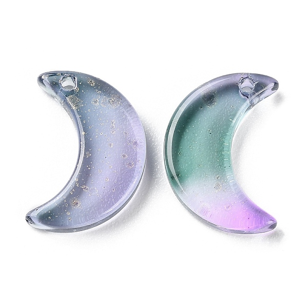 PandaHall Transparent Baking Paint Glass Beads, Moon, Top Drilled, Colorful, 15.5x13x3.5mm, Hole: 1.2mm Glass Moon
PandaHall Transparent Baking Paint Glass Beads, Moon, Top Drilled, Colorful, 15.5x13x3.5mm, Hole: 1.2mm Glass Moon