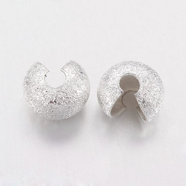 PandaHall Brass Crimp Beads Covers, Silver Color Plated, About 5mm In Diameter, 4mm Thick, Hole: 2.2mm Brass
PandaHall Brass Crimp Beads Covers, Silver Color Plated, About 5mm In Diameter, 4mm Thick, Hole: 2.2mm Brass