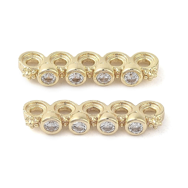 PandaHall Rack Plating Brass Pave Clear Cubic Zirconia Spacer Bars, Flower Links, Long-Lasting Plated, Lead Free & Cadmium Free, Real 14K...
PandaHall Rack Plating Brass Pave Clear Cubic Zirconia Spacer Bars, Flower Links, Long-Lasting Plated, Lead Free & Cadmium Free, Real 14K...