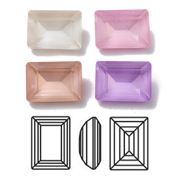 PandaHall K9 Glass Rhinestone Cabochons, Point Back & Back Plated, Faceted, Rectangle, Mixed Color, 6x4x2.5mm Glass Rhinestone Rectangle..., Multicolor
PandaHall K9 Glass Rhinestone Cabochons, Point Back & Back Plated, Faceted, Rectangle, Mixed Color, 6x4x2.5mm Glass Rhinestone Rectangle..., Multicolor