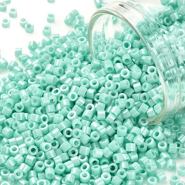PandaHall Cylinder Seed Beads, Opaque Colours Luster, Uniform Size, Aquamarine, 2x1.5mm, Hole: 0.8mm, about 40000pcs/bag, about 450g/bag..., Green
PandaHall Cylinder Seed Beads, Opaque Colours Luster, Uniform Size, Aquamarine, 2x1.5mm, Hole: 0.8mm, about 40000pcs/bag, about 450g/bag..., Green