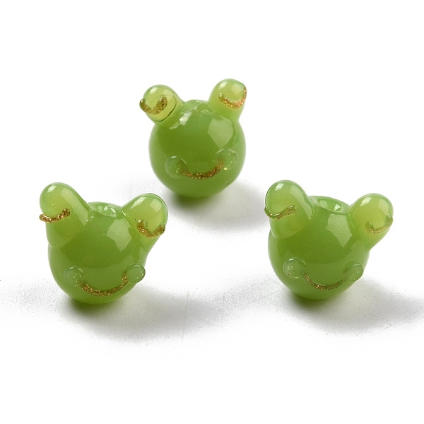PandaHall Handmade Lampwork Beads, Frog, Olive Drab, 14~14.5x15~17x12~13mm, Hole: 1.4~2mm Lampwork Frog
PandaHall Handmade Lampwork Beads, Frog, Olive Drab, 14~14.5x15~17x12~13mm, Hole: 1.4~2mm Lampwork Frog