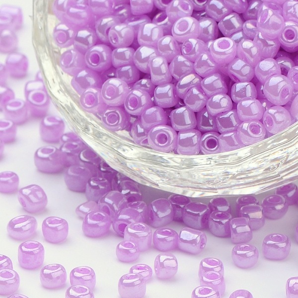 PandaHall Glass Seed Beads, Ceylon, Round, Violet, 4mm, Hole: 1.5mm, about 4500pcs/pound Glass Purple
PandaHall Glass Seed Beads, Ceylon, Round, Violet, 4mm, Hole: 1.5mm, about 4500pcs/pound Glass Purple