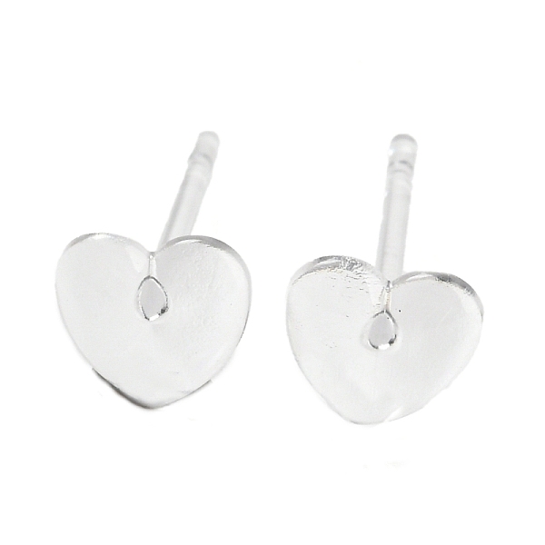 PandaHall Resin Stud Earring Findings, Heart, Clear, 6x5.5mm, Pin: 0.8mm Resin Heart Clear
PandaHall Resin Stud Earring Findings, Heart, Clear, 6x5.5mm, Pin: 0.8mm Resin Heart Clear