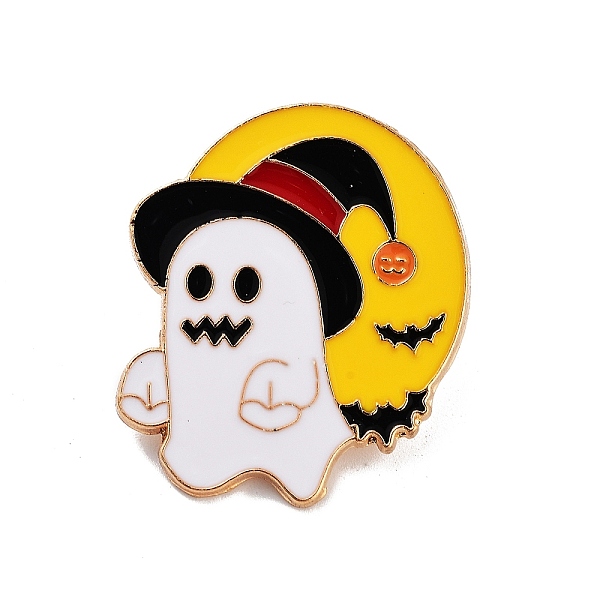 PandaHall Halloween Alloy Enamel Brooches, Golden Enamel Pins, Ghost, 32x27.5x2mm Alloy+Enamel Ghost
PandaHall Halloween Alloy Enamel Brooches, Golden Enamel Pins, Ghost, 32x27.5x2mm Alloy+Enamel Ghost